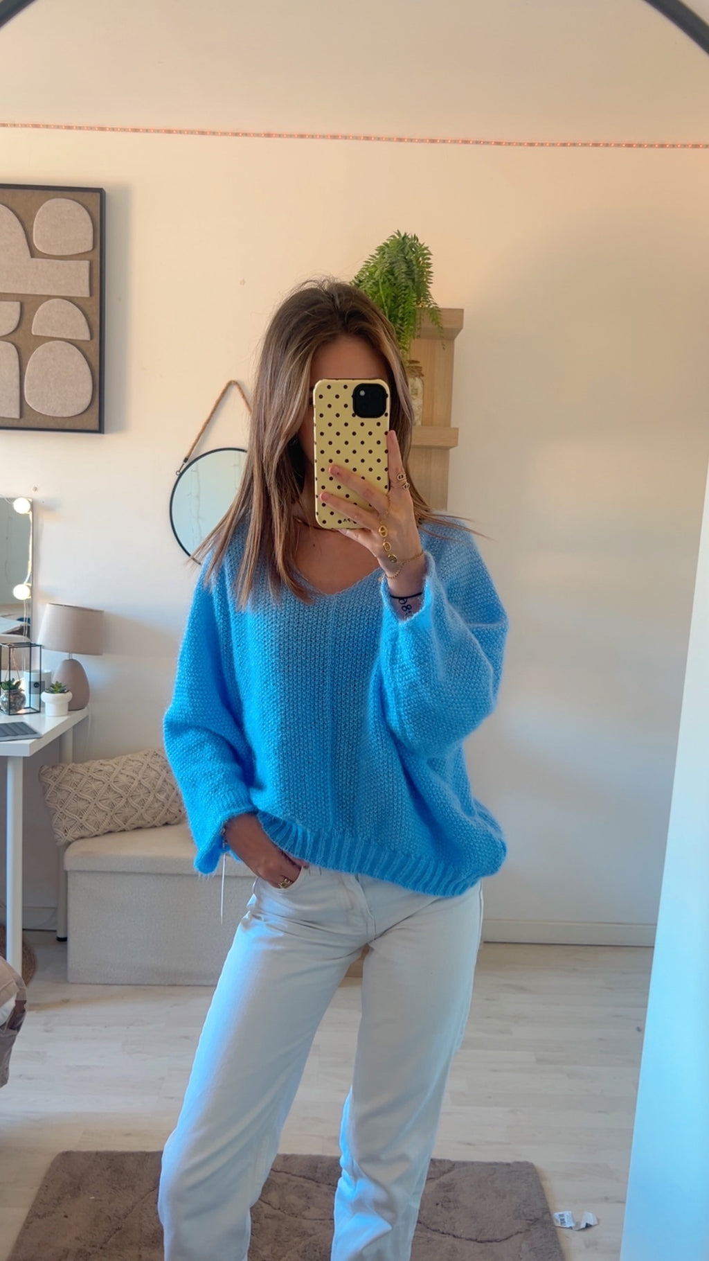 Pull bleu ciel