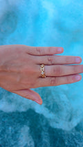 Ring Marinekette & Kleeblatt