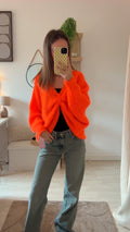 Pull maille Orange Fuchsia 🍊